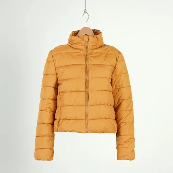 کاپشن رودوزی دار یقه ایستاده 2041950